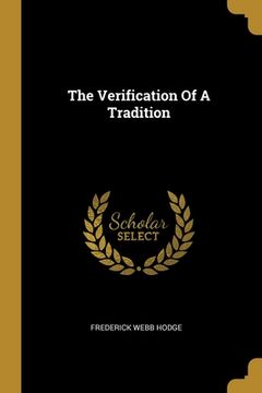 portada The Verification Of A Tradition (en Inglés)