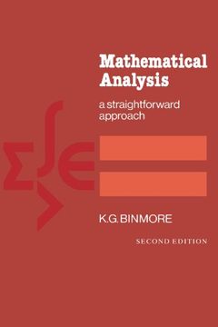portada Mathematical Analysis: A Straightforward Approach, 2nd Edition 