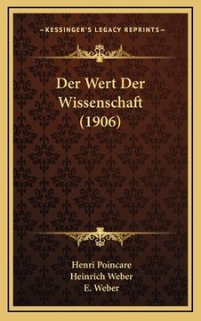 portada Der Wert Der Wissenschaft (1906) (en Alemán)