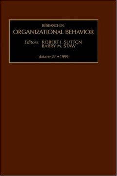 portada Research in Organizational Behavior: An Annual Series of Analytical Essays and Critical Reviews: 21 (en Inglés)