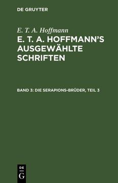 portada Die Serapions-Brüder, Teil 3 (en Alemán)