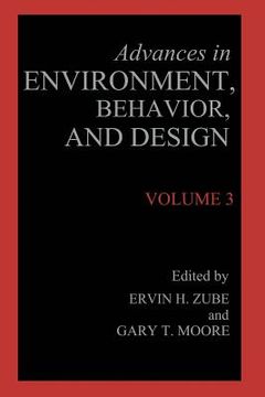 portada Advances in Environment, Behavior, and Design: Volume 3 (en Inglés)
