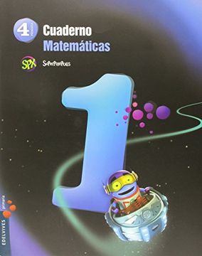 portada Cuaderno 1 de Matemáticas 4º Primaria (Superpixépolis)