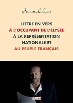 portada Lettre en Vers? L'occupant de L'? Lys? E,? La Repr? Sentation Nationale et au Peuple Fran? Ais (in French)