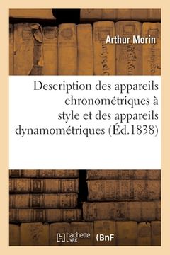 portada Description des appareils chronométriques à style, propres à la représentation graphique (in French)