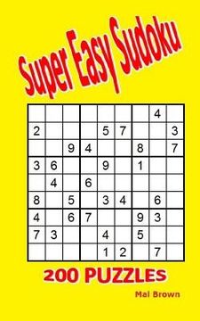 portada Super Easy Sudoku: 200 Puzzles (en Inglés)