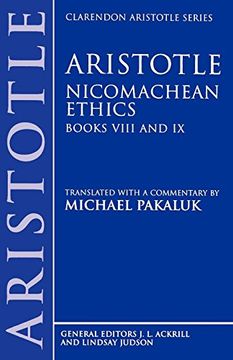 portada Nicomachean Ethics: Books Viii and ix (Clarendon Aristotle Series) (en Inglés)
