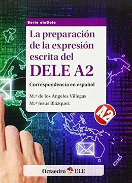 portada Preparación de la expresión escrita del DELE A2, La. Correspondencia en español.