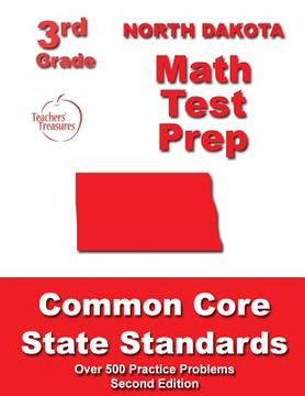 portada North Dakota 3rd Grade Math Test Prep: Common Core State Standards (en Inglés)