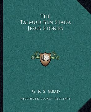 portada the talmud ben stada jesus stories