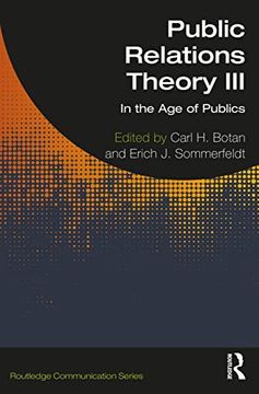 portada Public Relations Theory iii (Routledge Communication Series) (en Inglés)