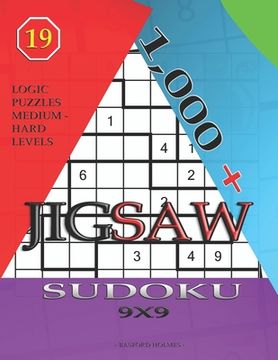 portada 1,000 + sudoku jigsaw 9x9: Logic puzzles medium - hard levels (en Inglés)