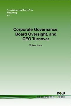 portada Corporate Governance, Board Oversight, and CEO Turnover (en Inglés)