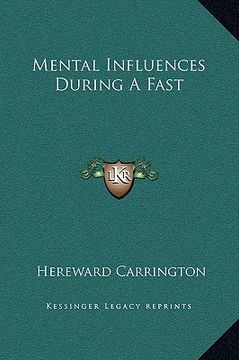 portada mental influences during a fast (in English)