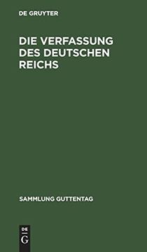 portada Die Verfassung des Deutschen Reichs vom 11. August 1919. Mit den Wichtigsten Nebengesetzen (in German)