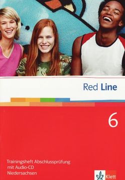 portada Red Line. Unterrichtswerk für Realschulen: Red Line 6. Unterrichtswerk für Realschulen: Trainingsheft Abschlussprüfung Niedersachsen mit Audio-Cd: Bd 6 