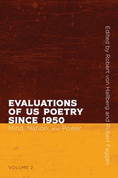 portada Evaluations of Us Poetry Since 1950, Volume 2: Mind, Nation, and Power (en Inglés)