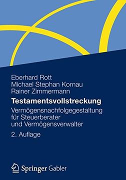 portada Testamentsvollstreckung: Vermögensnachfolgegestaltung für Steuerberater und Vermögensverwalter (in German)