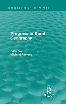 portada Progress in Rural Geography (Routledge Revivals) (in English)