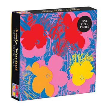 portada Andy Warhol Flowers 500 Piece Puzzle (en Inglés)