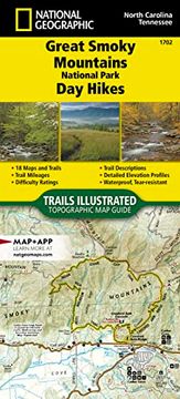 portada Great Smoky Mountains National Park day Hikes map (en Inglés)