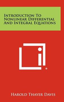 portada introduction to nonlinear differential and integral equations (in English)