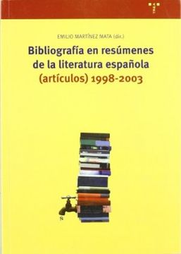 portada Bibliografía en resúmenes de la literatura española: (artículos) 1998-2003 (Bibliografía y bibliología)