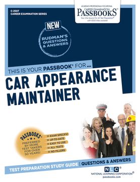 portada Car Appearance Maintainer (C-2507): Passbooks Study Guide Volume 2507