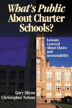 Comprar what's public about charter schools?: lessons learned