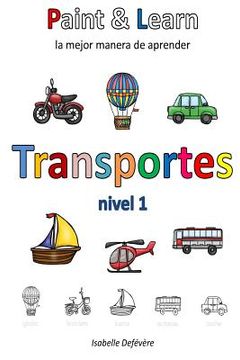 portada Paint & Learn: Transportes (nivel 1)