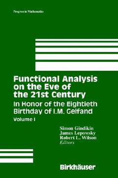 portada functional analysis on the eve of the 21st century: volume i in honor of the eightieth birthday of i.m. gelfand (en Inglés)