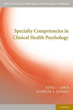 portada Specialty Competencies in Clinical Health Psychology (Specialty Competencies in Professional Psychology) 