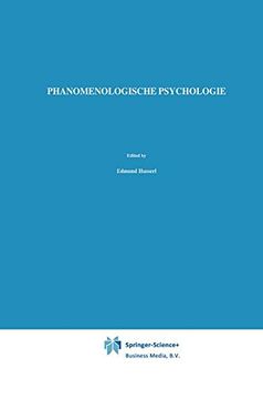 portada Phänomenologische Psychologie: Vorlesungen Sommersemester 1925 (Husserliana: Edmund Husserl - Gesammelte Werke) 