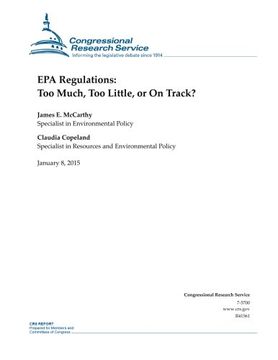 portada EPA Regulations: Too Much, Too Little, or On Track? (CRS Reports)