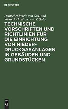 portada Technische Vorschriften und Richtlinien für die Einrichtung von Niederdruckgasanlagen in Gebäuden und Grundstücken (in German)