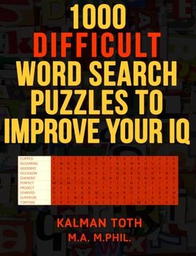 portada 1000 Difficult Word Search Puzzles to Improve Your IQ