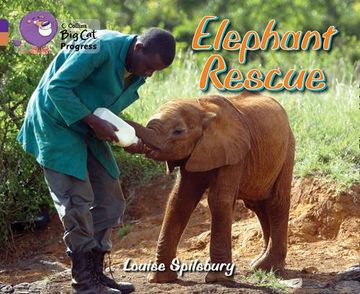 portada Collins big cat Progress - Elephant Rescue: Band 08 Purple/Band 12 Copper (libro en inglés)