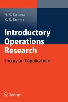 portada introductory operations research: theory and applications (in English)