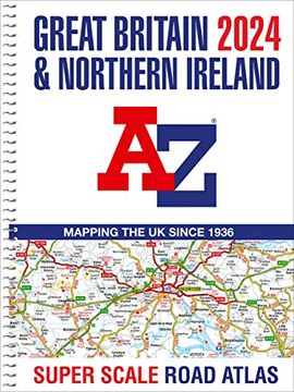 portada Great Britain a-z Super Scale Road Atlas 2024 (a3 Spiral) 