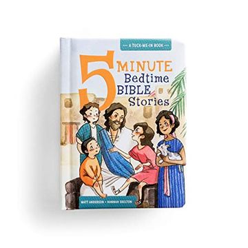 portada 5 Minute Bedtime Bible Stories: A Tuck-Me-In Book (en Inglés)