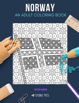 portada Norway: AN ADULT COLORING BOOK: A Norway Coloring Book For Adults (en Inglés)
