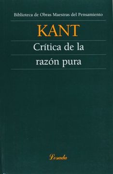portada Critica de la Razon Pura (in Spanish)