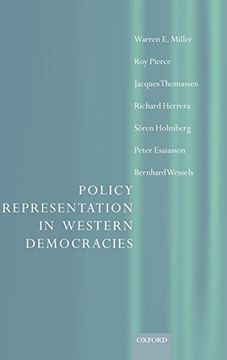 portada Policy Representation in Western Democracies (en Inglés)