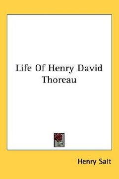 portada life of henry david thoreau (in English)