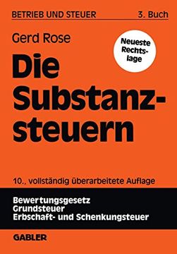 portada Die Substanzsteuern (en Alemán)
