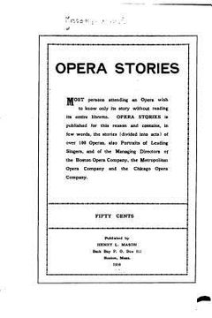 portada Opera Stories (en Inglés)