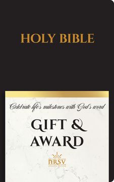 portada Nrsv Updated Edition Gift & Award Bible (Imitation Leather, Black) (en Inglés)