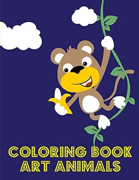 portada Coloring Book art Animals: Fun, Easy, and Relaxing Coloring Pages for Animal Lovers (Sport World) (en Inglés)