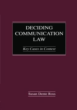 portada deciding communication law: key cases in context (en Inglés)