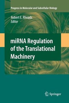 portada mirna regulation of the translational machinery (in English)